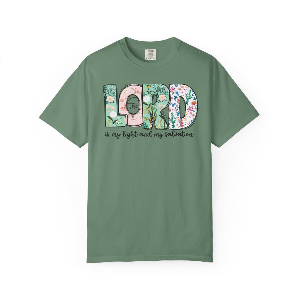 The Lord Is My Light and My Salvation Floral Tee | Worn By Faith