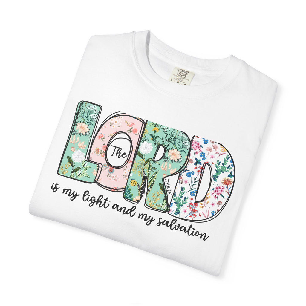 The Lord Is My Light and My Salvation Floral Tee | Worn By Faith