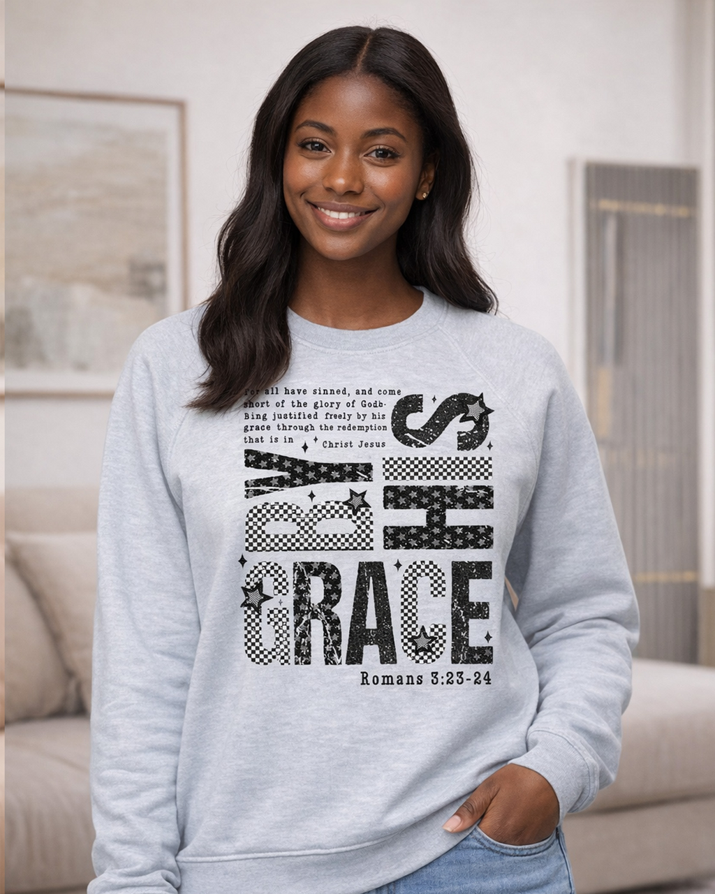 By His Grace Crewneck Sweatshirt