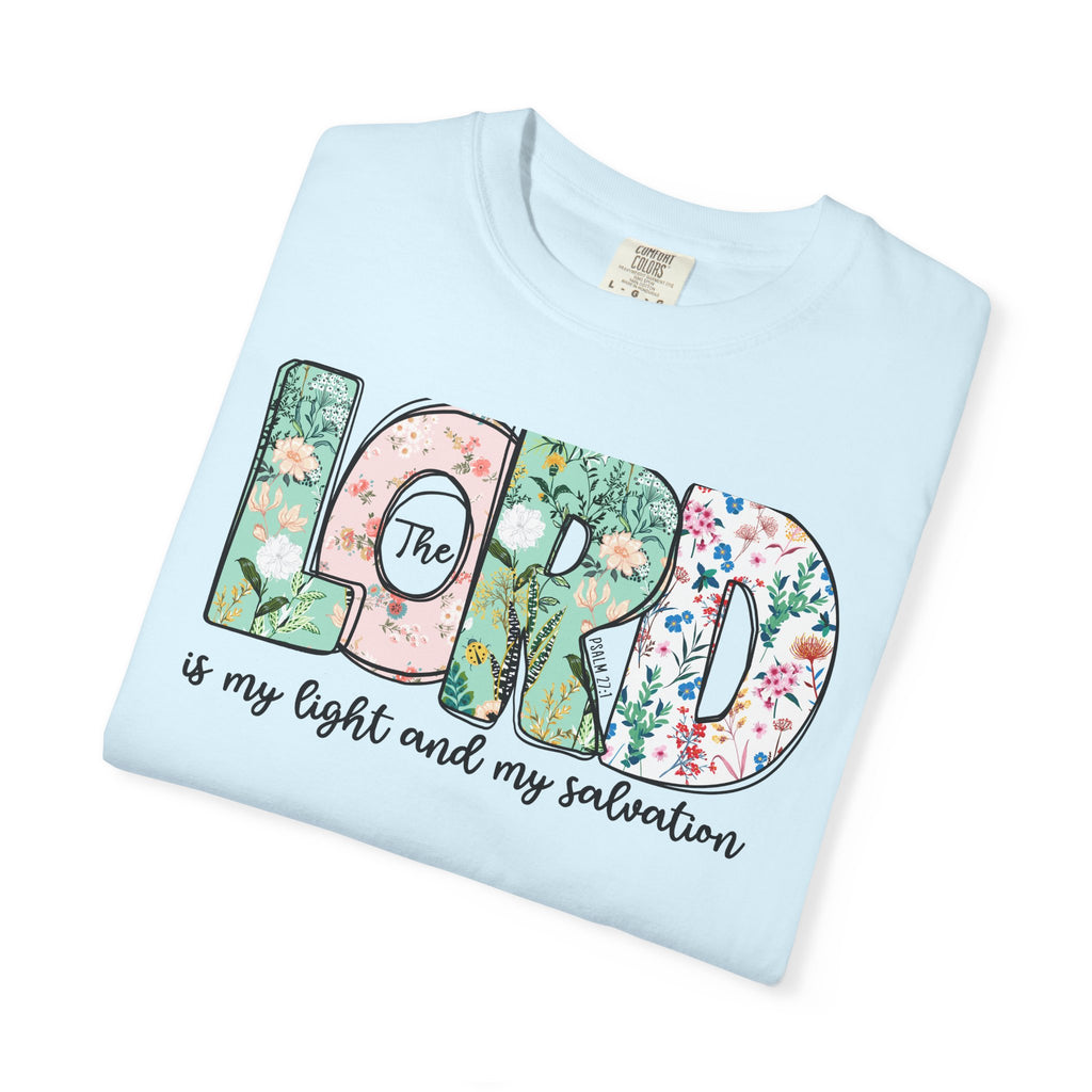 The Lord Is My Light and My Salvation Floral Tee | Worn By Faith