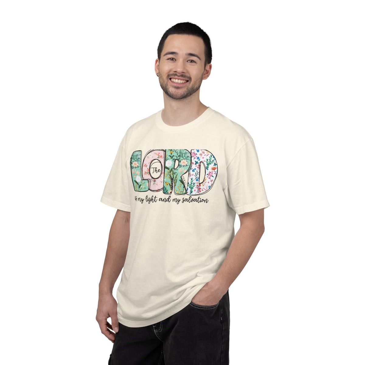 The Lord Is My Light and My Salvation Floral Tee | Worn By Faith
