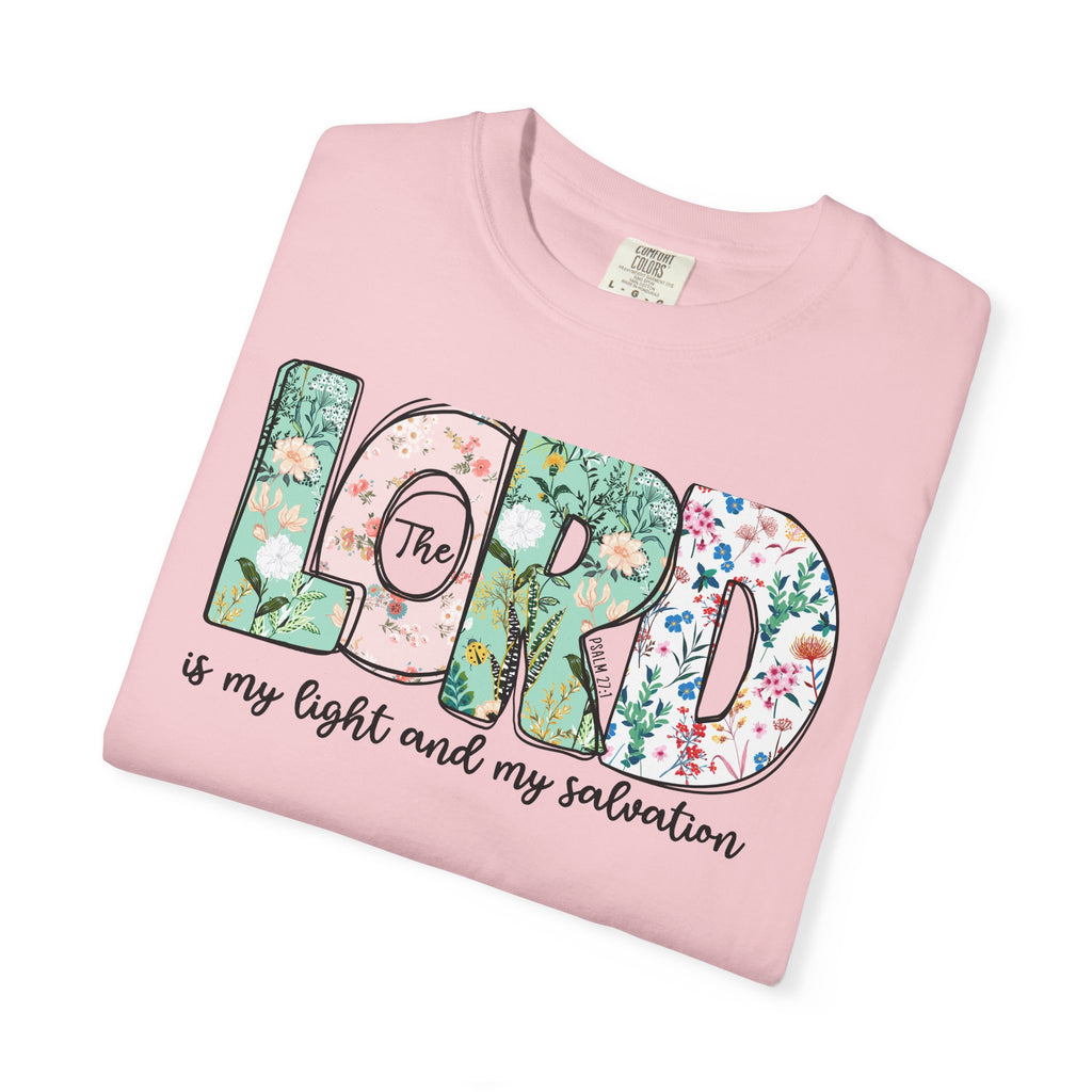 The Lord Is My Light and My Salvation Floral Tee | Worn By Faith