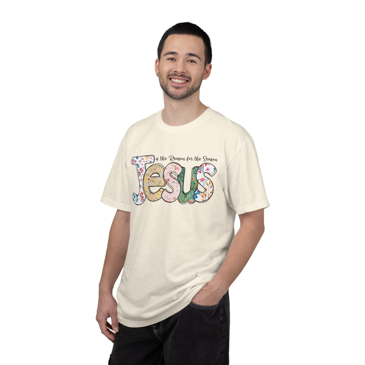 Jesus Is the Reason for the Season Floral Tee | Worn By Faith