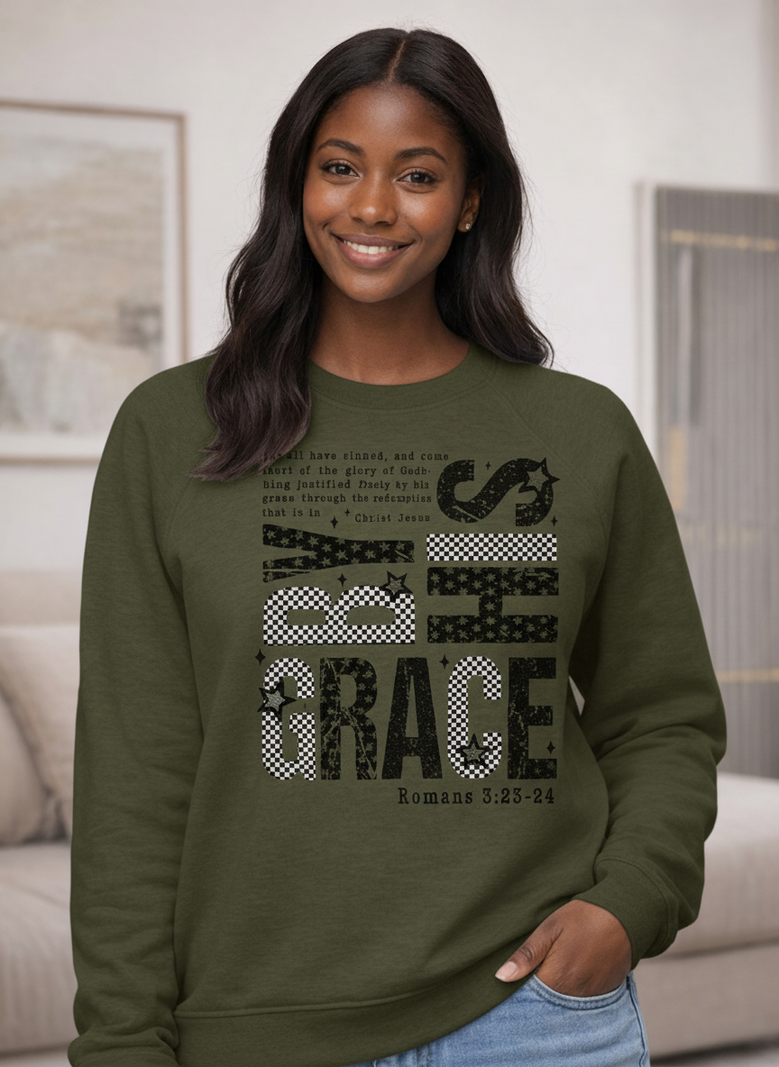 By His Grace Crewneck Sweatshirt