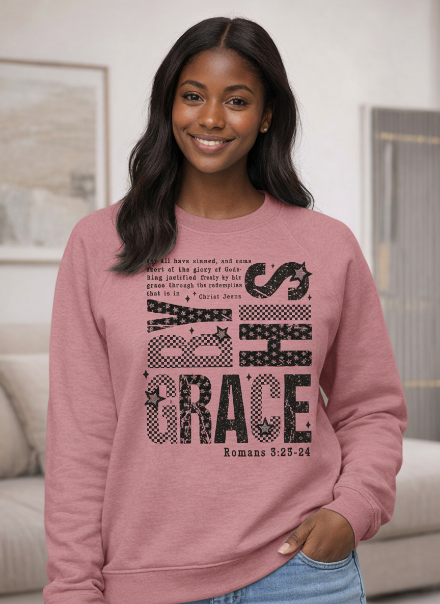 By His Grace Crewneck Sweatshirt