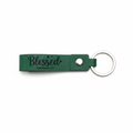 Green Leatherette Scripture Keychain