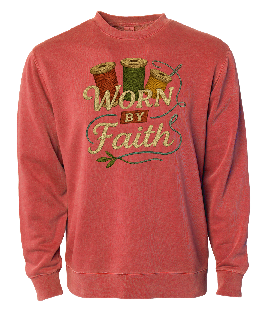 Worn by Faith Custom Embroderied fleece