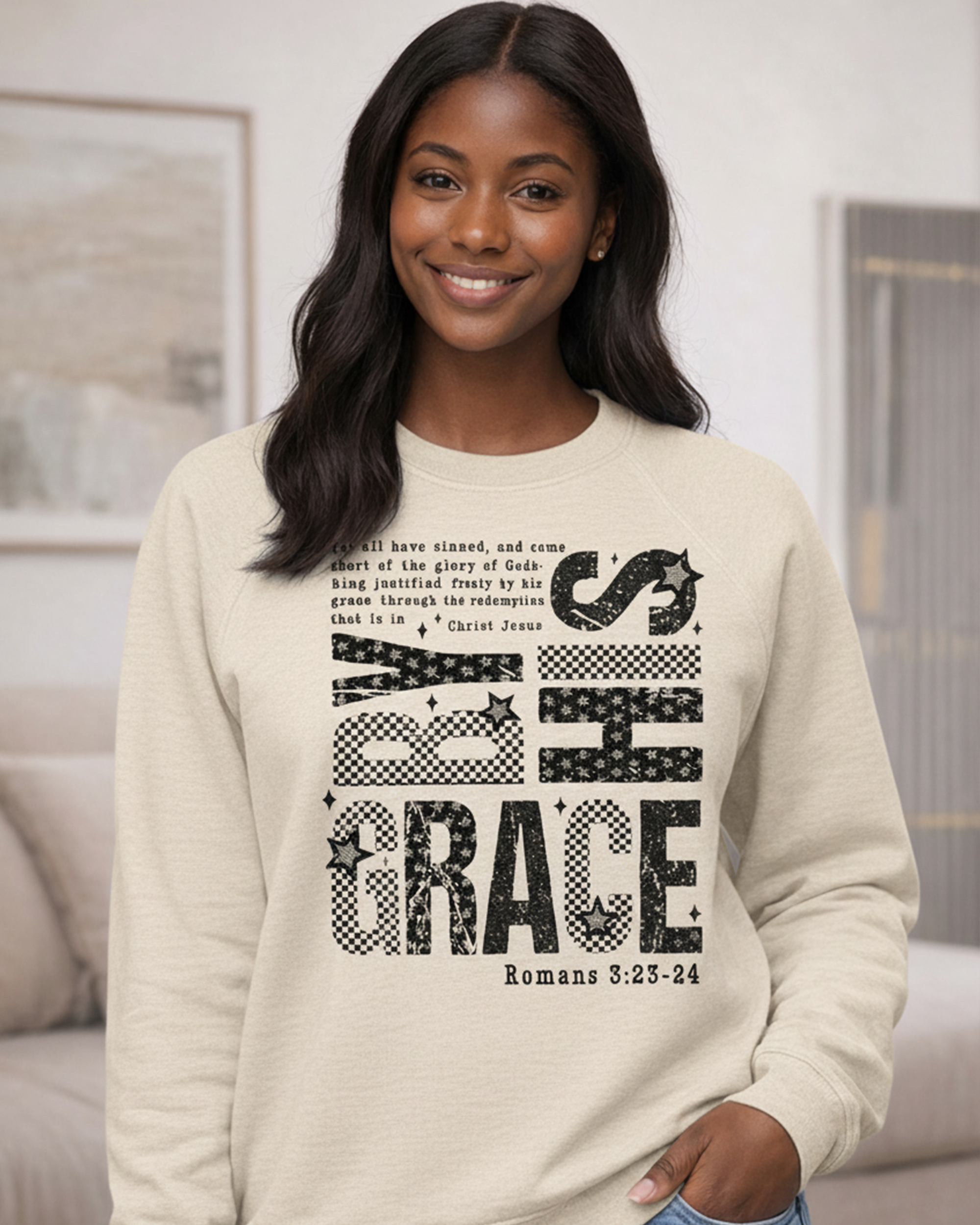 By His Grace Crewneck Sweatshirt