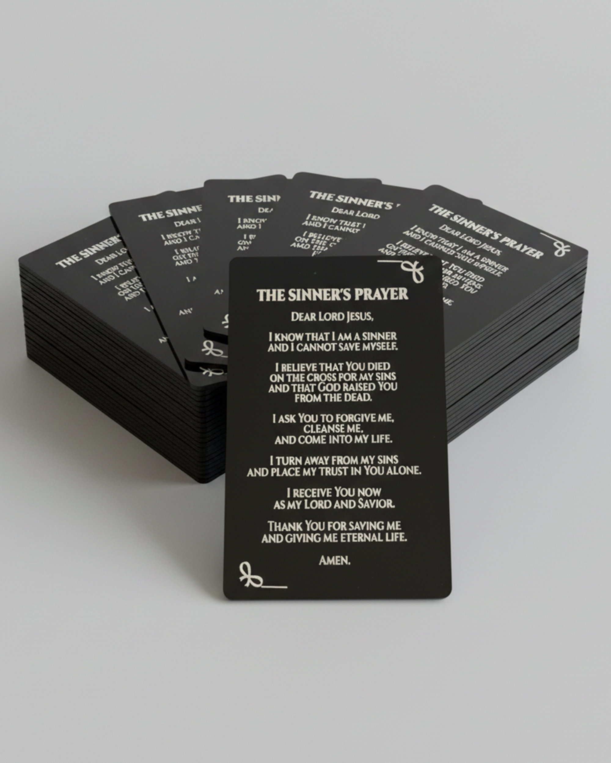 Sinner’s Prayer Metal Card