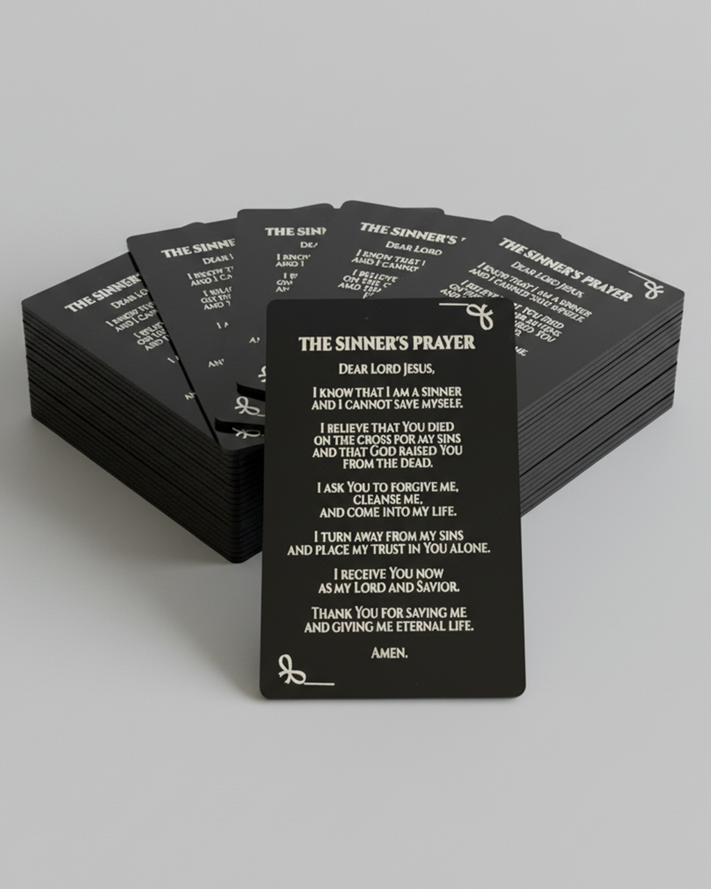 Sinner’s Prayer Metal Card